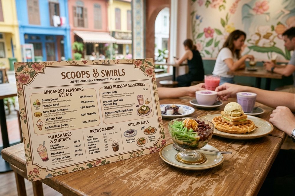 Scoops & Swirls newsletter cover